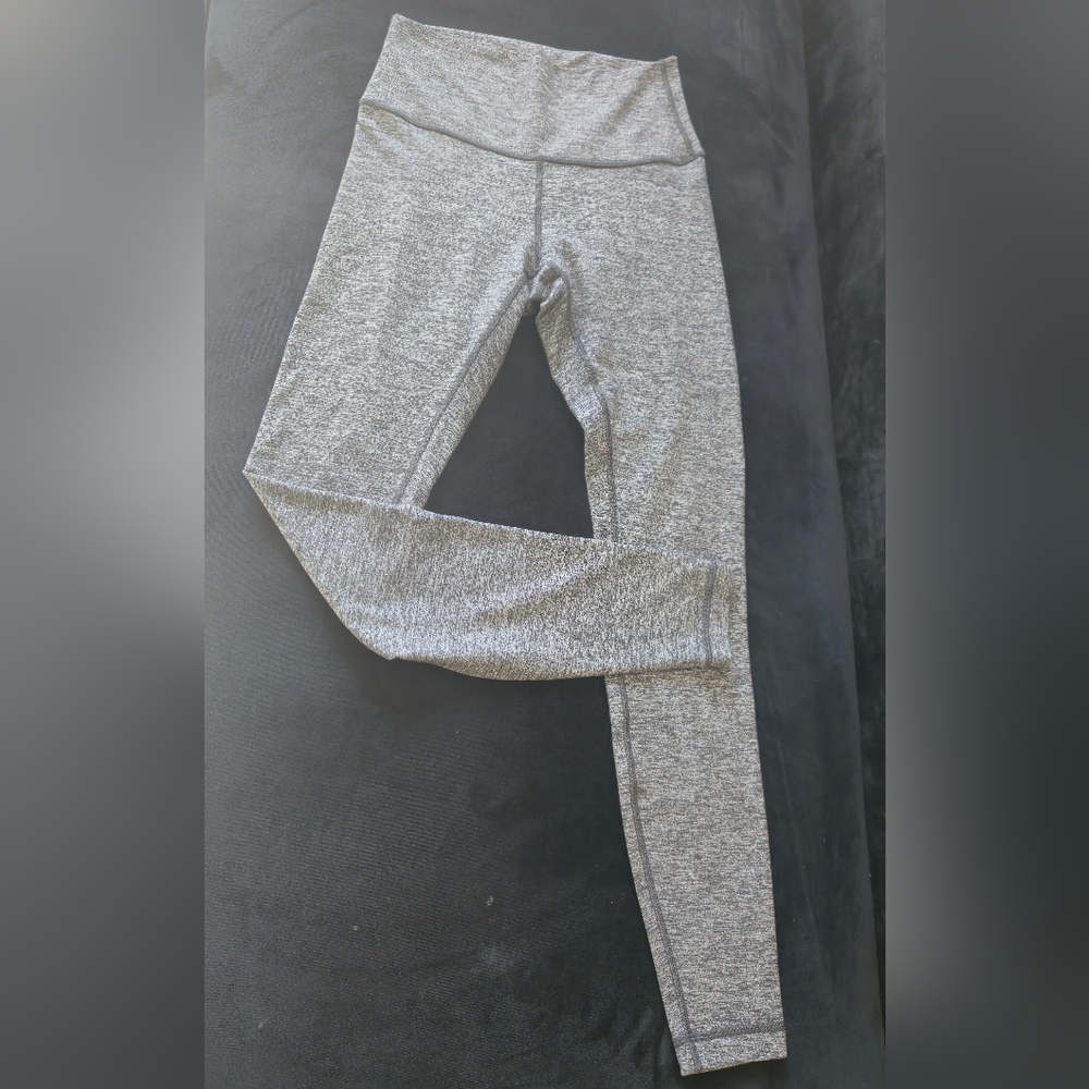 Lululemon Wunder Undet High Rise  Gray Leggings - Picture 3 of 11